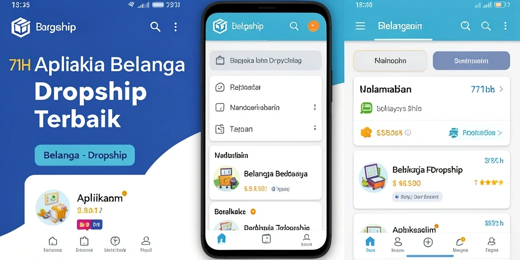 Antarmuka pengguna 71H yang mudah digunakan untuk dropshipping.