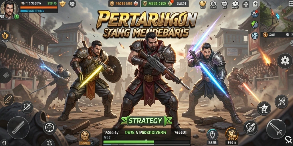 Tampilan antarmuka FO8 menampilkan pengalaman permainan strategi yang mendalam.