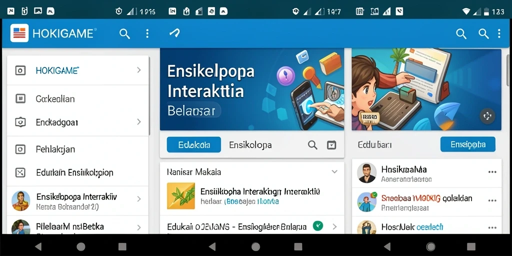 Tampilan antarmuka HOKIGAME yang intuitif dan informatif.