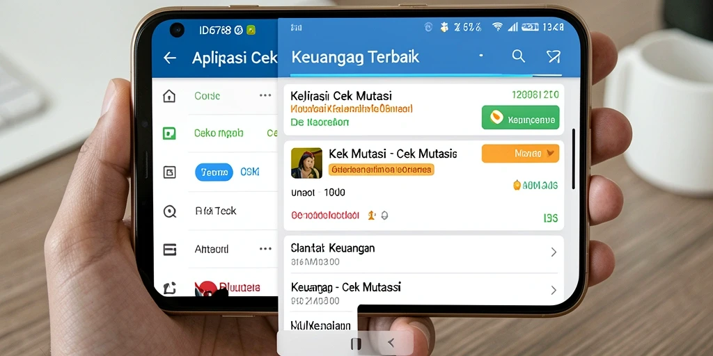 Antarmuka aplikasi ID6788 yang menampilkan fitur Cek Mutasi.