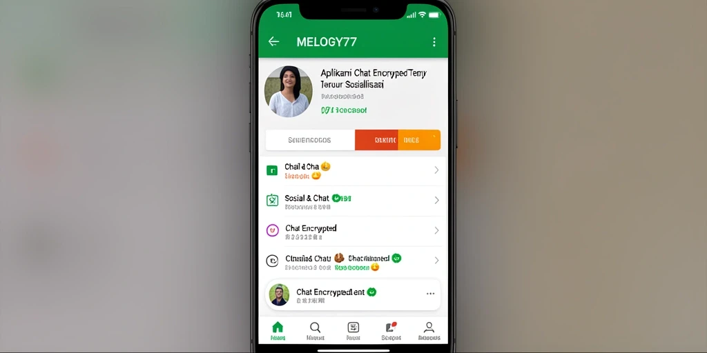 Tampilan antarmuka MELODY77 yang modern dan ramah pengguna.