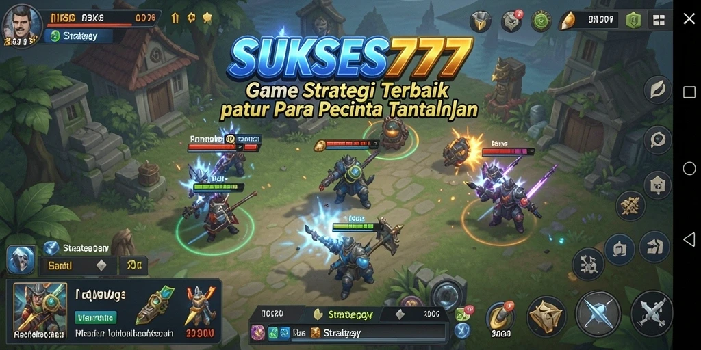 Tampilan strategi yang menantang dalam antarmuka SUKSES777.