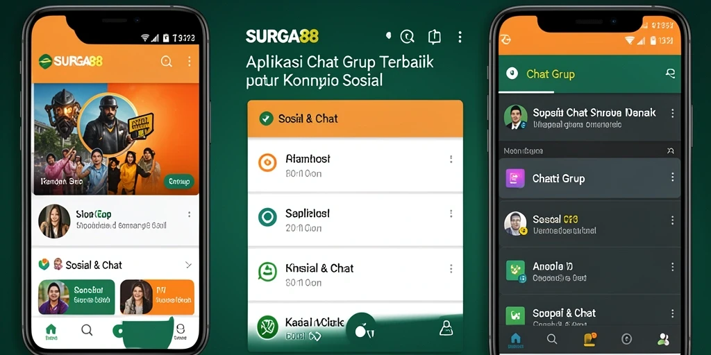 Antarmuka utama SURGA88 untuk fitur Chat Grup yang menarik dan interaktif.