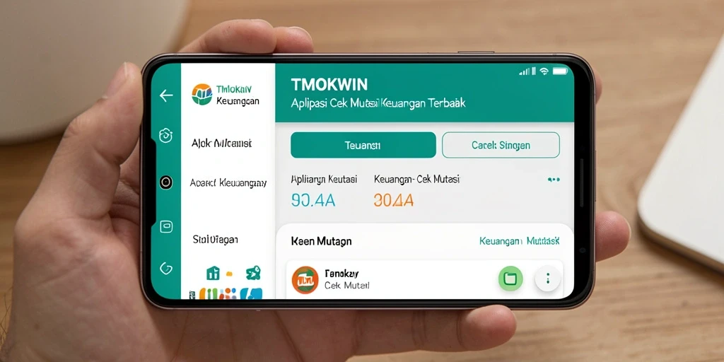 Tampilan antarmuka aplikasi Cek Mutasi TMOKWIN yang informatif dan jelas.