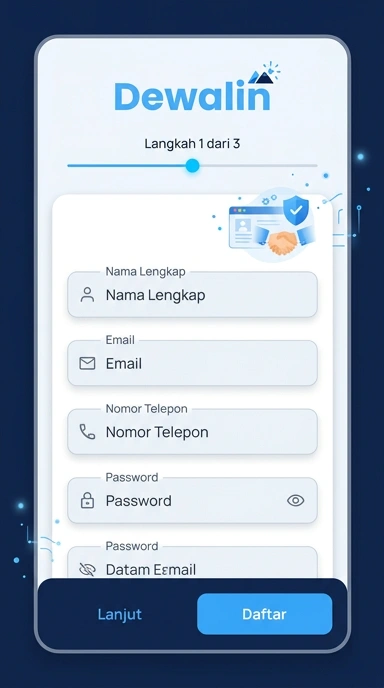 Cara Mudah Daftar Akun Baru Dewalin