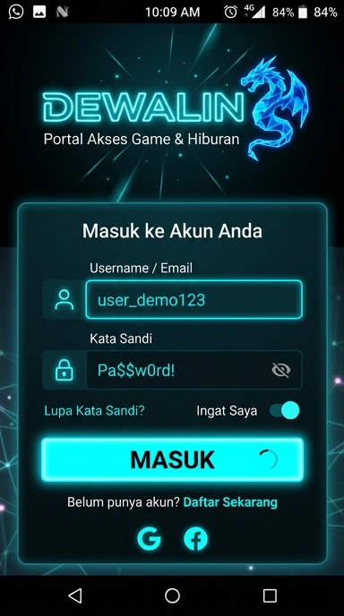 Masuk Akun Dewalin untuk Pengguna Android Indonesia